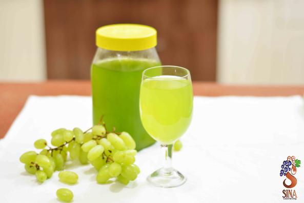 Distributing green grape syrup in bulk